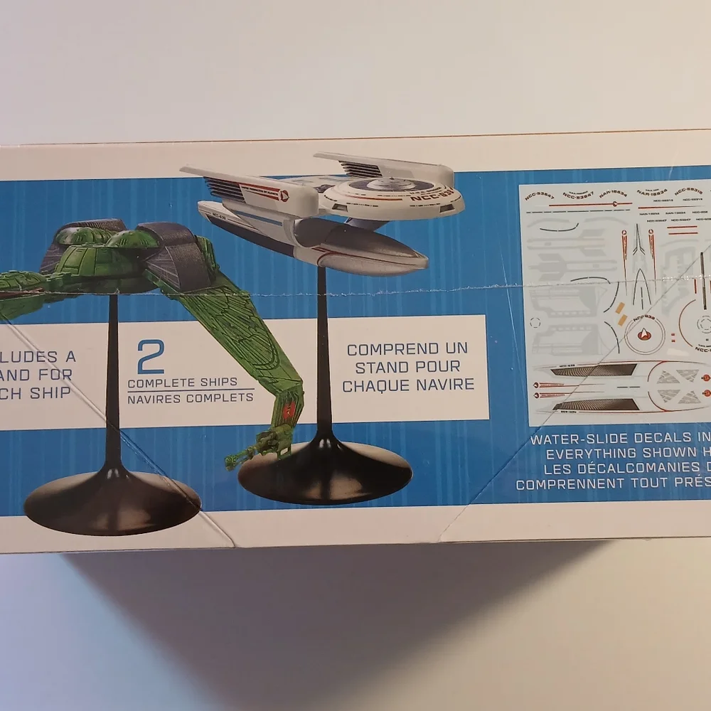 Star Trex U.S.S. Grissom NCC 638 & KLINGON BIRD OF PREY MODEL KIT NIB